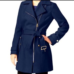 Michael Kors Navy Wool Coat